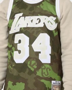 Mitchell & Ness Los Angeles Lakers '96-'97 Camo Swing Jersey Green Camo -Culture Kings 02040331 YG660 mens 040