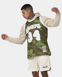 Mitchell & Ness Los Angeles Lakers '96-'97 Camo Swing Jersey Green Camo -Culture Kings 02040331 YG660 mens 070
