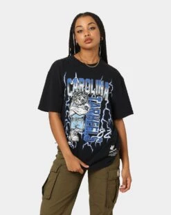Mitchell & Ness UNC Tar Heels Lightning Vintage T-Shirt Vintage Black