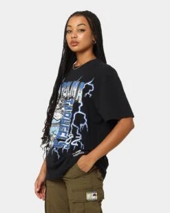 Mitchell & Ness UNC Tar Heels Lightning Vintage T-Shirt Vintage Black -Culture Kings 02040334 YV013 womens 0060