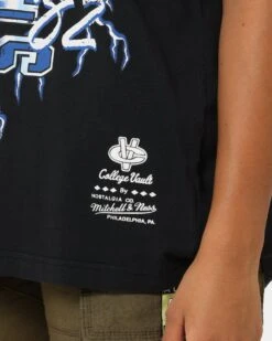 Mitchell & Ness UNC Tar Heels Lightning Vintage T-Shirt Vintage Black -Culture Kings 02040334 YV013 womens 0070