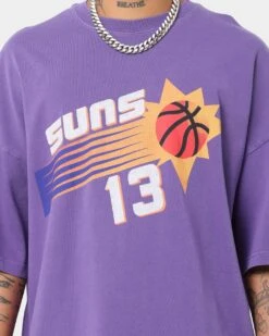 Mitchell & Ness Phoenix Suns Steve Nash Oversized T-Shirt Faded Purple -Culture Kings 02040340 YF432 mens 0040
