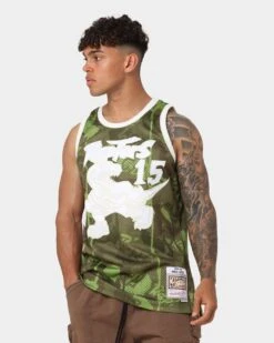 Mitchell & Ness Vince Carter Toronto Raptors '98-'99 Camo Swing Jersey Green Camo