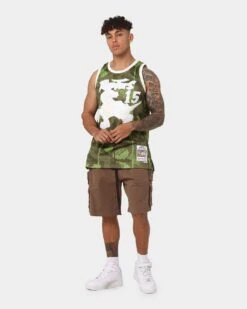 Mitchell & Ness Vince Carter Toronto Raptors '98-'99 Camo Swing Jersey Green Camo -Culture Kings 02040351 YG660 mens 0030