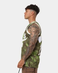 Mitchell & Ness Vince Carter Toronto Raptors '98-'99 Camo Swing Jersey Green Camo -Culture Kings 02040351 YG660 mens 0070