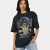 Mitchell & Ness Golden State Warriors Conference Champs Vintage T-Shirt Faded Black -Culture Kings 02040809 YB554 womens 0010