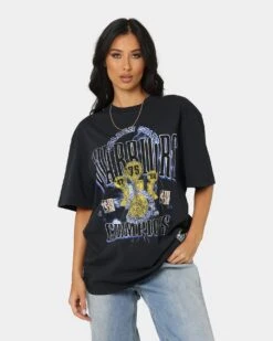 Mitchell & Ness Golden State Warriors Conference Champs Vintage T-Shirt Faded Black