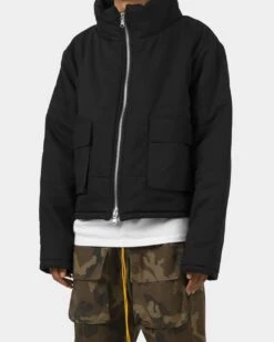 MNML Cropped Puffer Jacket Vintage Black -Culture Kings 02040845 YV009 mens 0040