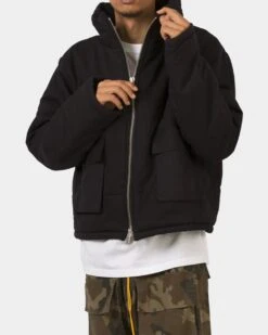 MNML Cropped Puffer Jacket Vintage Black -Culture Kings 02040845 YV009 mens 0060