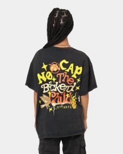 Goat Crew Backend Child Vintage T-Shirt Black Wash -Culture Kings 02040982 YB295 womens 0050