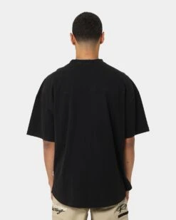 Carré Grid Iron Oversized T-Shirt Washed Black -Culture Kings 02040986 YW607 mens 0040