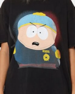 Goat Crew X South Park Cartman Vintage T-Shirt Black Wash -Culture Kings 02041154 YB295 womens 0040