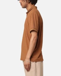 XXIII Luis Rib Polo Shirt Brown -Culture Kings 02041181 YX300 mens 0050