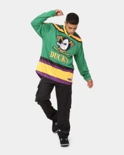 Majestic Athletic Anaheim Ducks 30 Throwback Mighty Ducks Jersey Green -Culture Kings 02041185 YG600 mens 0020
