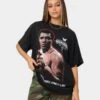 Goat Crew X Muhammad Ali Slogan T-Shirt Black Wash 2 Goat Crew X Muhammad Ali Slogan T-Shirt Black Wash -Culture Kings 02041656 YB295 womens 0010