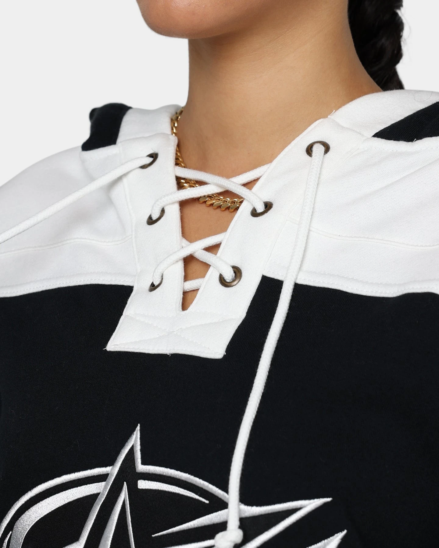 '47 BRAND 47 Brand Columbus Blue Jackets Superior Lacer Hoodie Jet Black 10 '47 BRAND 47 Brand Columbus Blue Jackets Superior Lacer Hoodie Jet Black - Image 8