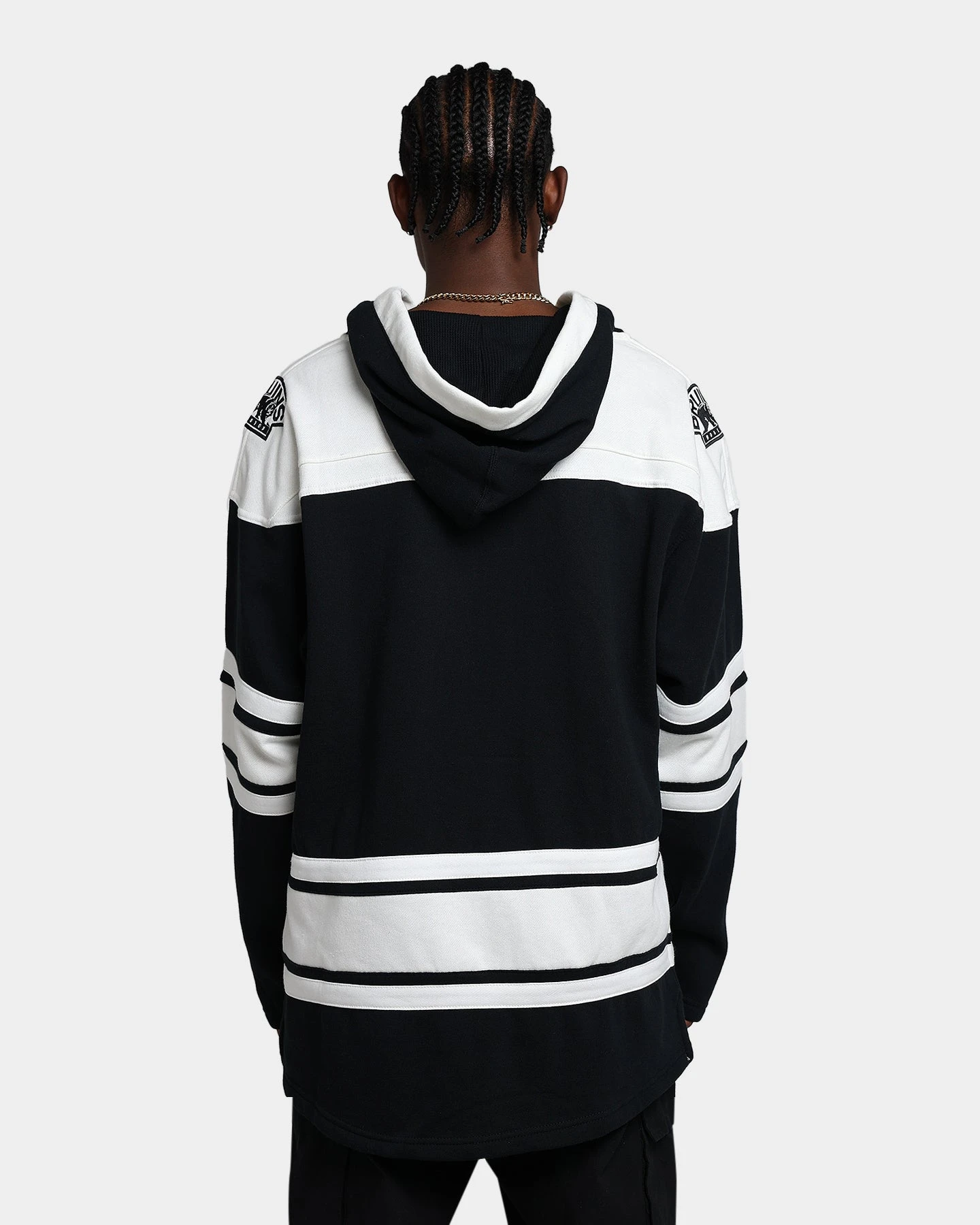 '47 BRAND 47 Brand Boston Bruins Superior Lacer Hoodie Jet Black 6 '47 BRAND 47 Brand Boston Bruins Superior Lacer Hoodie Jet Black - Image 4