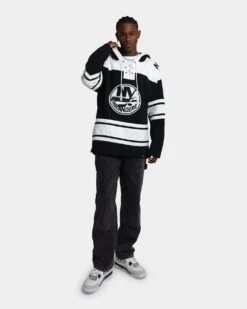 '47 BRAND 47 Brand New York Islanders Superior Lacer Hoodie Jet Black -Culture Kings 02041700 YB339 mens 0020