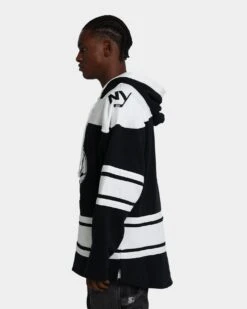 '47 BRAND 47 Brand New York Islanders Superior Lacer Hoodie Jet Black -Culture Kings 02041700 YB339 mens 0060