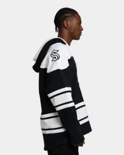 '47 BRAND 47 Brand Seattle Kraken Superior Lacer Hoodie Jet Black -Culture Kings 02041706 YB339 mens 0050