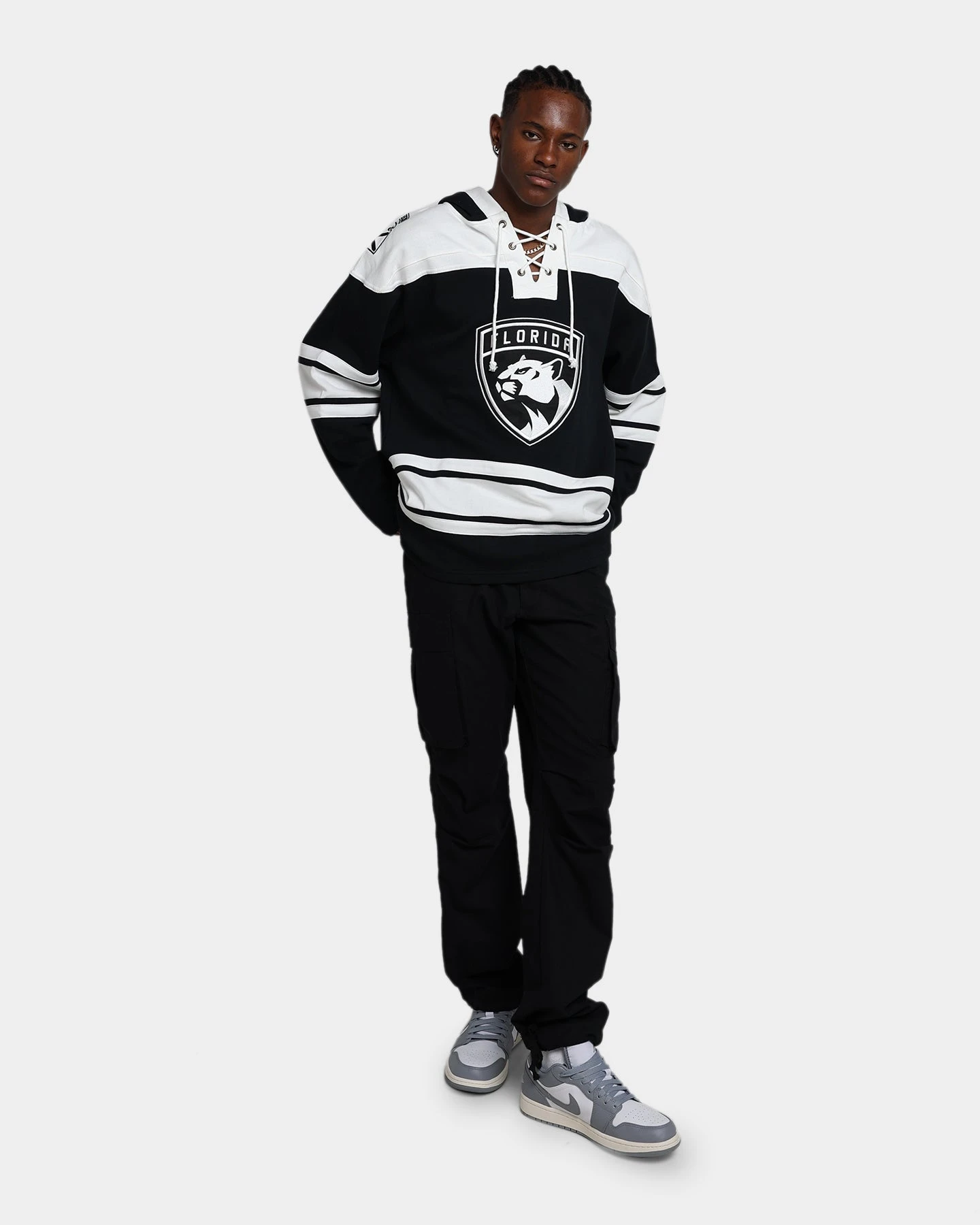 '47 BRAND 47 Brand Florida Panther Superior Lacer Hoodie Jet Black 4 '47 BRAND 47 Brand Florida Panther Superior Lacer Hoodie Jet Black - Image 2