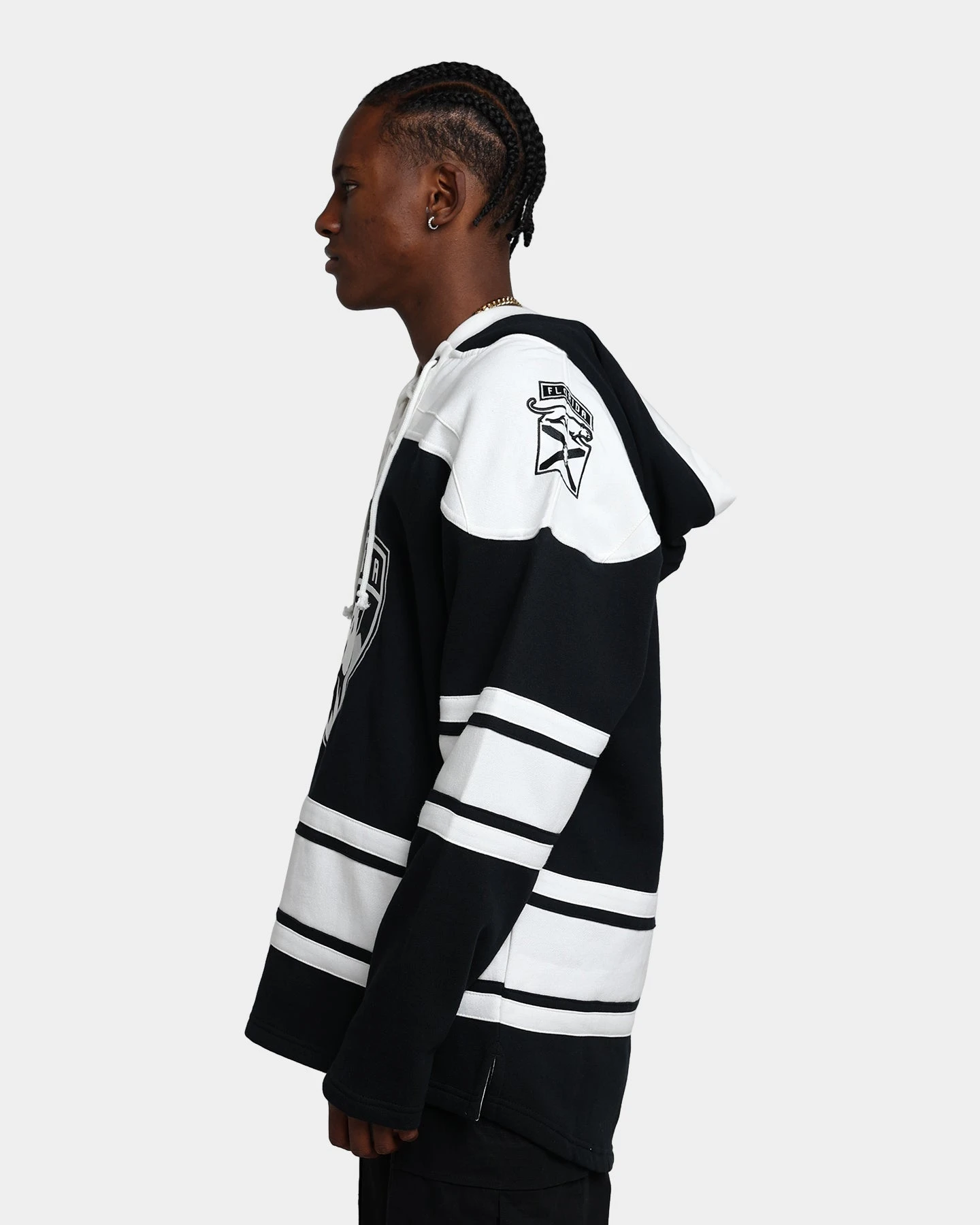 '47 BRAND 47 Brand Florida Panther Superior Lacer Hoodie Jet Black 8 '47 BRAND 47 Brand Florida Panther Superior Lacer Hoodie Jet Black - Image 6