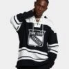'47 BRAND 47 Brand New York Rangers Superior Lacer Hoodie Jet Black -Culture Kings 02041721 YB339 mens 0010