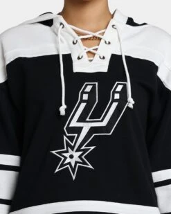 '47 BRAND 47 Brand San Antonio Spurs Superior Lacer Hoodie Jet Black -Culture Kings 02041728 YB339 womens 0030