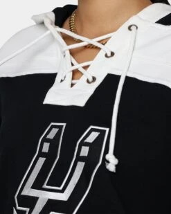 '47 BRAND 47 Brand San Antonio Spurs Superior Lacer Hoodie Jet Black -Culture Kings 02041728 YB339 womens 0080