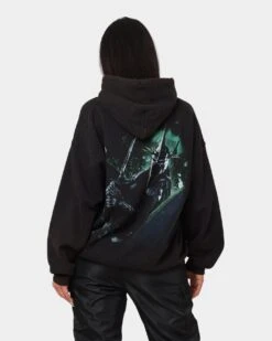 American Thrift X Lord Of The Rings Witch-King Of Angmar Vintage Hoodie Washed Black -Culture Kings 02041990 YW607 womens 0020