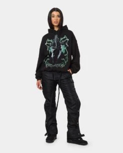 American Thrift X Lord Of The Rings Witch-King Of Angmar Vintage Hoodie Washed Black -Culture Kings 02041990 YW607 womens 0030