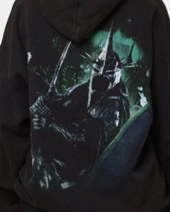 American Thrift X Lord Of The Rings Witch-King Of Angmar Vintage Hoodie Washed Black -Culture Kings 02041990 YW607 womens 0050