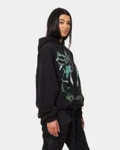 American Thrift X Lord Of The Rings Witch-King Of Angmar Vintage Hoodie Washed Black -Culture Kings 02041990 YW607 womens 0060