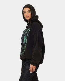 American Thrift X Lord Of The Rings Witch-King Of Angmar Vintage Hoodie Washed Black -Culture Kings 02041990 YW607 womens 0070