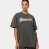 Dreamville Dreamville Logo Vintage T-Shirt Washed Black -Culture Kings 02042273 YW607 womens 0010