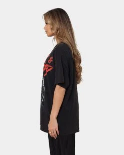 Goat Crew X Rick And Morty Night Family Vintage T-Shirt Washed Black -Culture Kings 02042413 YW607 womens 0060