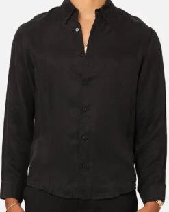 XXIII Nathan Button Up Shirt Black -Culture Kings 02042481 YB001 mens 00030