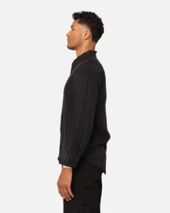 XXIII Nathan Button Up Shirt Black -Culture Kings 02042481 YB001 mens 00060