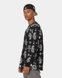 Carré Big Bandana Oversized T-Shirt Black -Culture Kings 02042713 YB001 mens 060