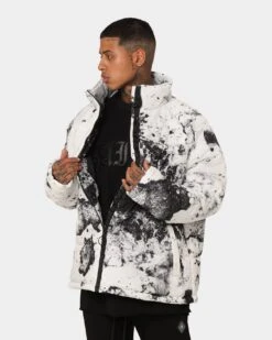 Saint Morta Acid Puffer Jacket White/Grey/Black 15 Saint Morta Acid Puffer Jacket White/Grey/Black -Culture Kings 02042982 YW164 mens 0060