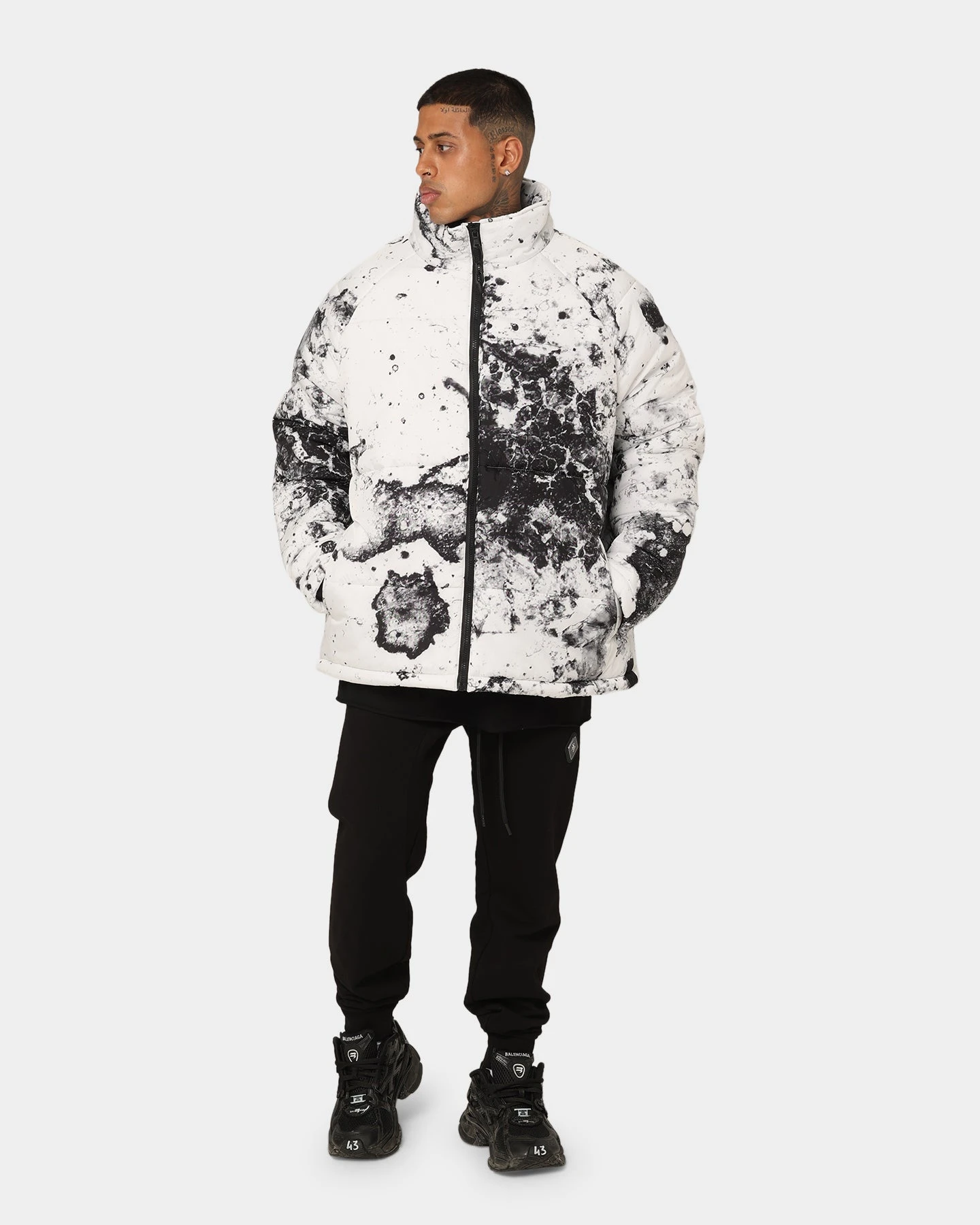 Saint Morta Acid Puffer Jacket White/Grey/Black 9 Saint Morta Acid Puffer Jacket White/Grey/Black - Image 7