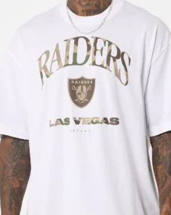 New Era Las Vegas Raiders Oversized T-Shirt White -Culture Kings 02043019 YW100 mens 030