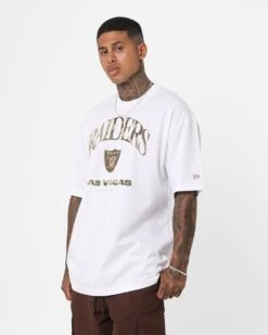New Era Las Vegas Raiders Oversized T-Shirt White -Culture Kings 02043019 YW100 mens 060