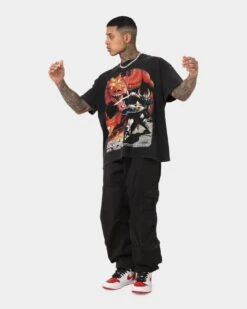 Rats Get Fat X Dungeons And Dragons Basic Rules Heavyweight Vintage T-Shirt Black -Culture Kings 02043111 YB001 mens 0030