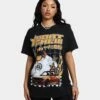 Goat Crew Flaming Racer Vintage T-Shirt Black Wash 2 Goat Crew Flaming Racer Vintage T-Shirt Black Wash -Culture Kings 02043151 YB295 womens 0010