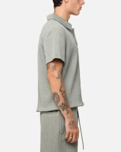 XXIII Danny Knit Polo Shirt Olive -Culture Kings 02043190 YO100 mens 00040