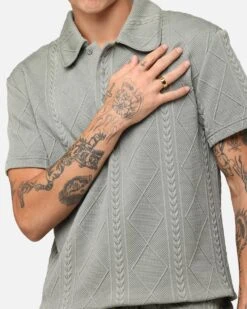 XXIII Danny Knit Polo Shirt Olive -Culture Kings 02043190 YO100 mens 00060