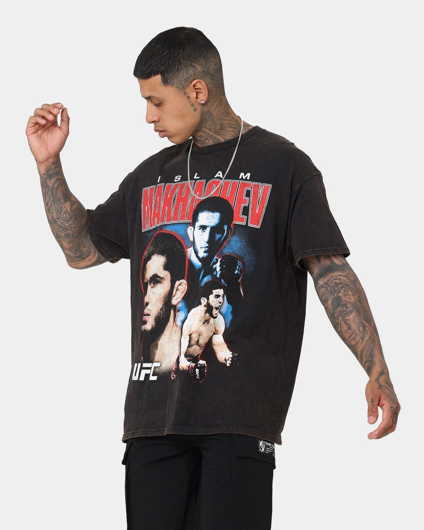 Goat Crew X UFC Islam Makhachev Vintage T-Shirt Black Wash 8 Goat Crew X UFC Islam Makhachev Vintage T-Shirt Black Wash - Image 6