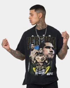 Goat Crew X UFC Alex Pereira Vintage T-Shirt Black Wash