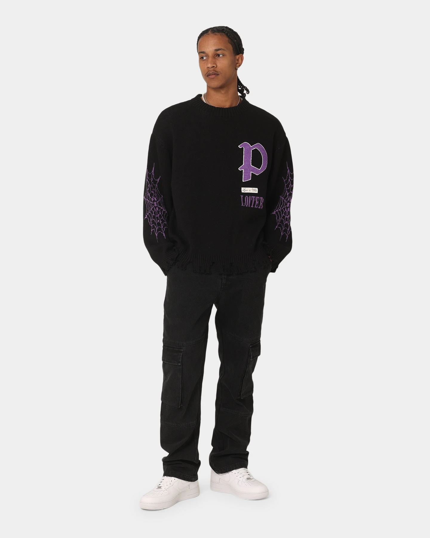 Loiter Paradise Knit Sweater Black 4 Loiter Paradise Knit Sweater Black - Image 2
